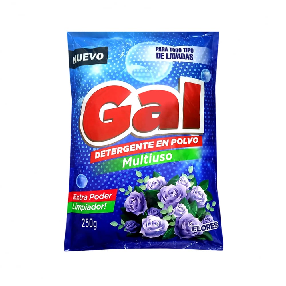 Detergente en polvo multiuso con aroma a flores Gal (250 g / 8.81 oz) - Imagen 1