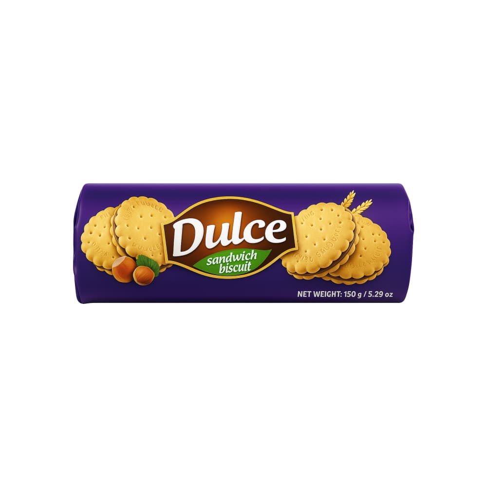 Galleta rellena sabor avellana Dulce (150 g / 5.29 oz) - Imagen 1