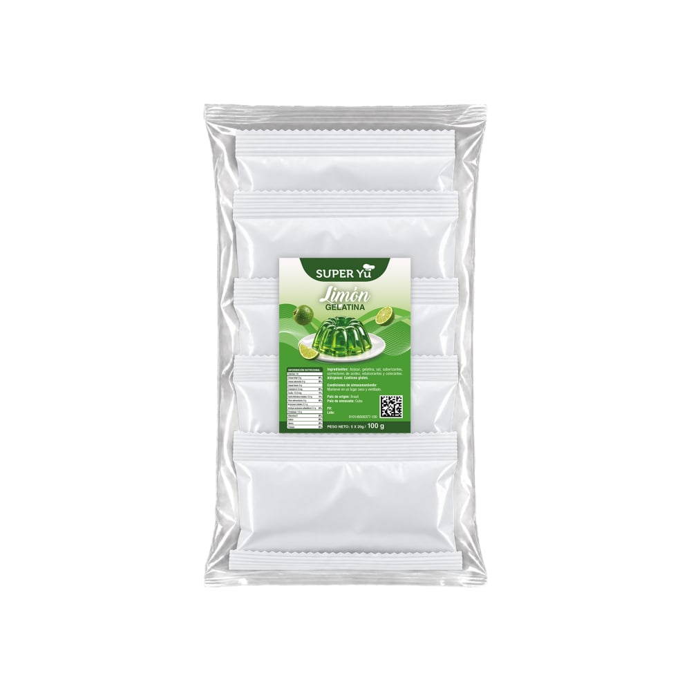 Gelatina de limón super Yu (100 g / 3.53 oz) - Imagen 1