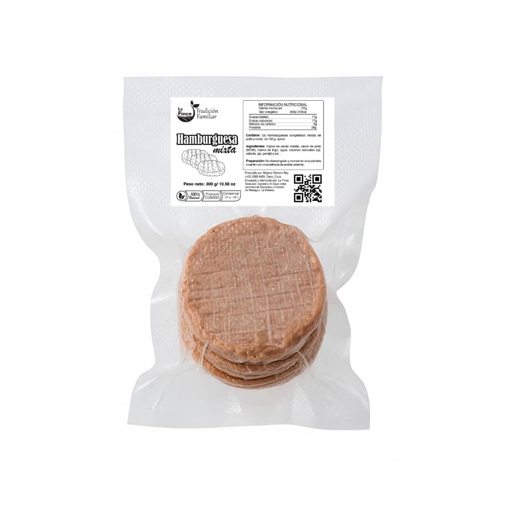Hamburguesa mixta La Finca (300 g / 10.58 oz) - Imagen 1
