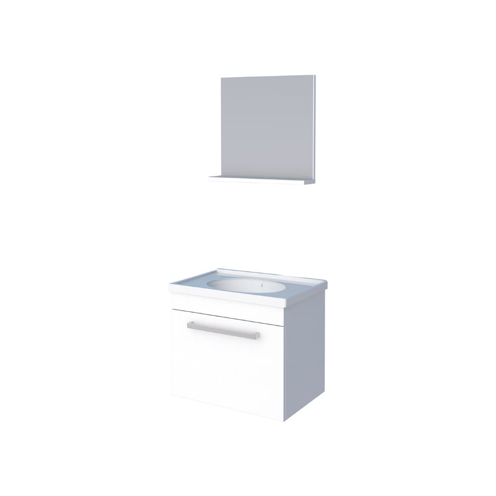 Mueble de baño blanco en madera Cozimax Ágata - Imagen 1