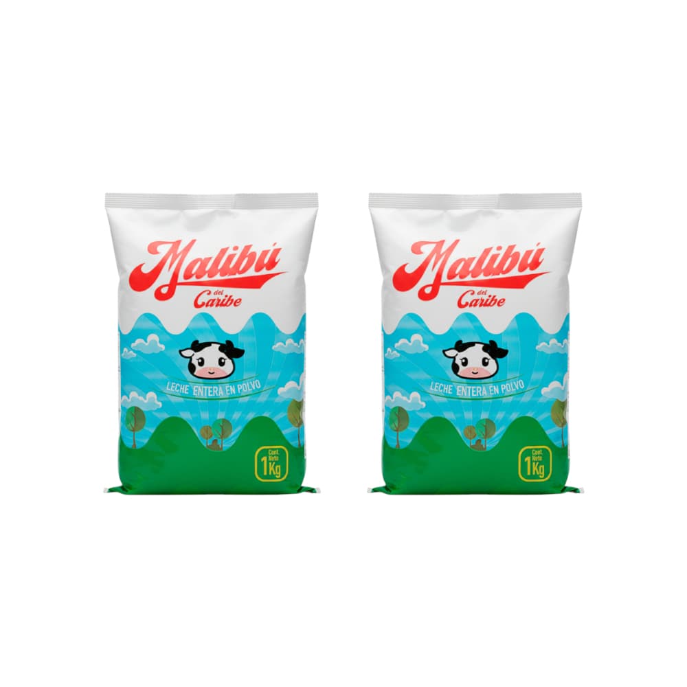 Leche entera en polvo Malibú (2 x 1 kg / 2.2 lb) - Imagen 1