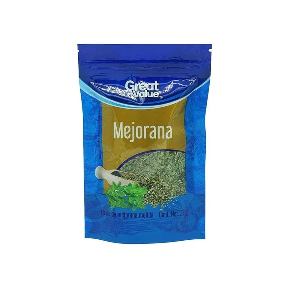 Hojas de mejorana molida Great Value (28 g) - Imagen 1