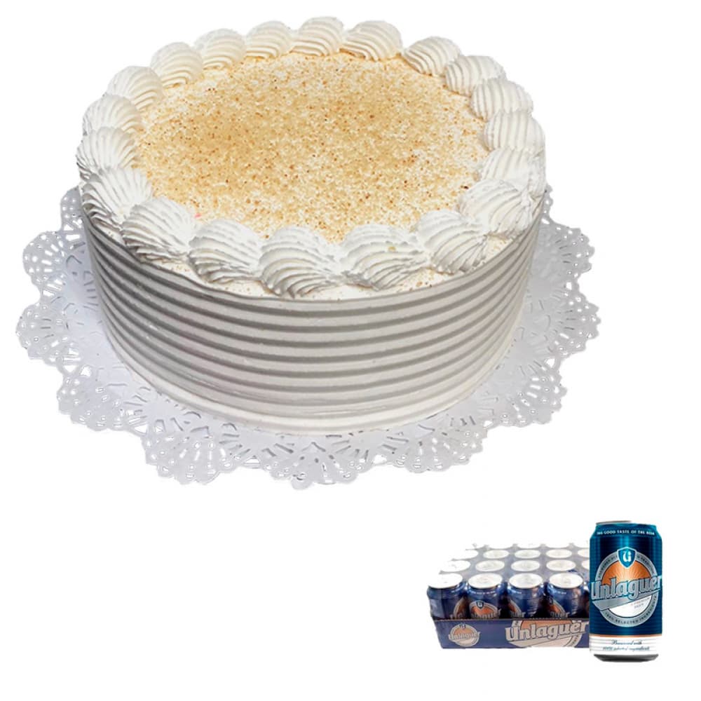 Cake nata vainilla + Cerveza Unlaguer - Imagen 1