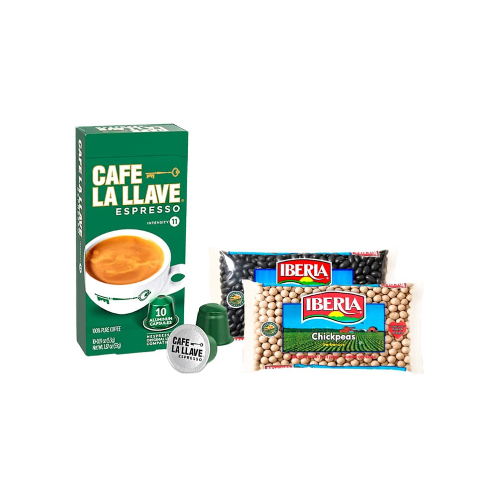 Combo de café en cápsula + frijoles negros + garbanzos - Imagen 1