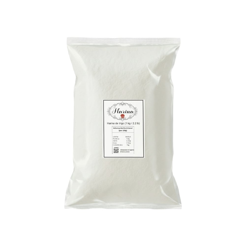 Harina de trigo Pida (1 kg / 2.2 lb) - Imagen 1