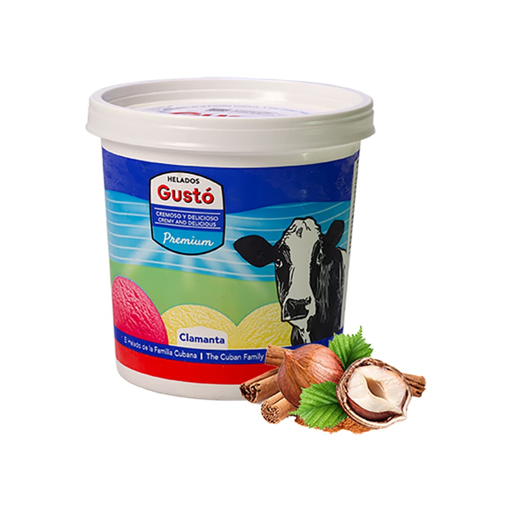 Helado Premium de avellana Gustó (1 L) - Imagen 1