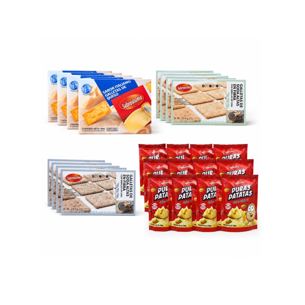 Combo de galletas con puré de papas - Imagen 1