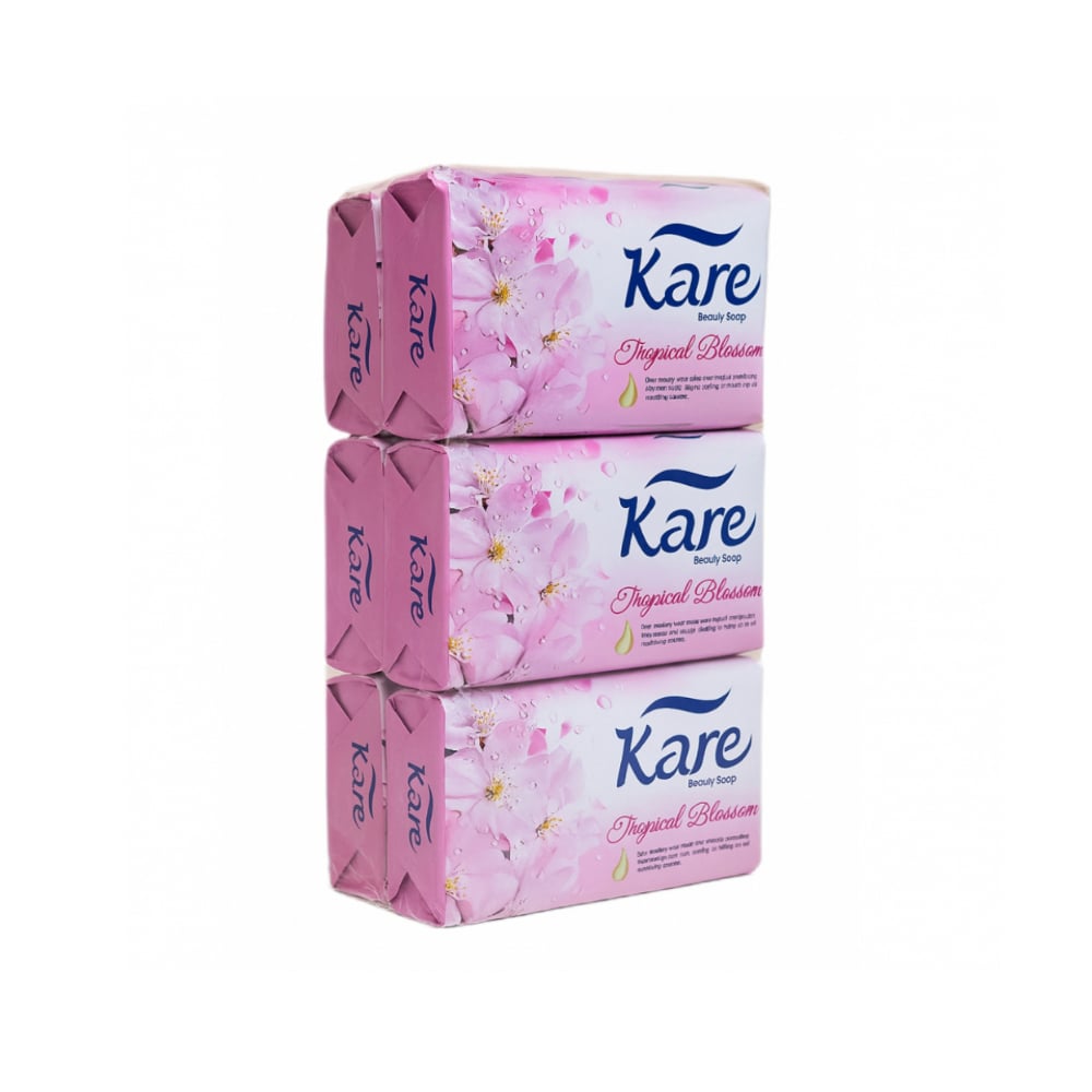 Jabón de tocador Flor Tropical Kare (6 x 75 g / 2.64 oz) - Imagen 1