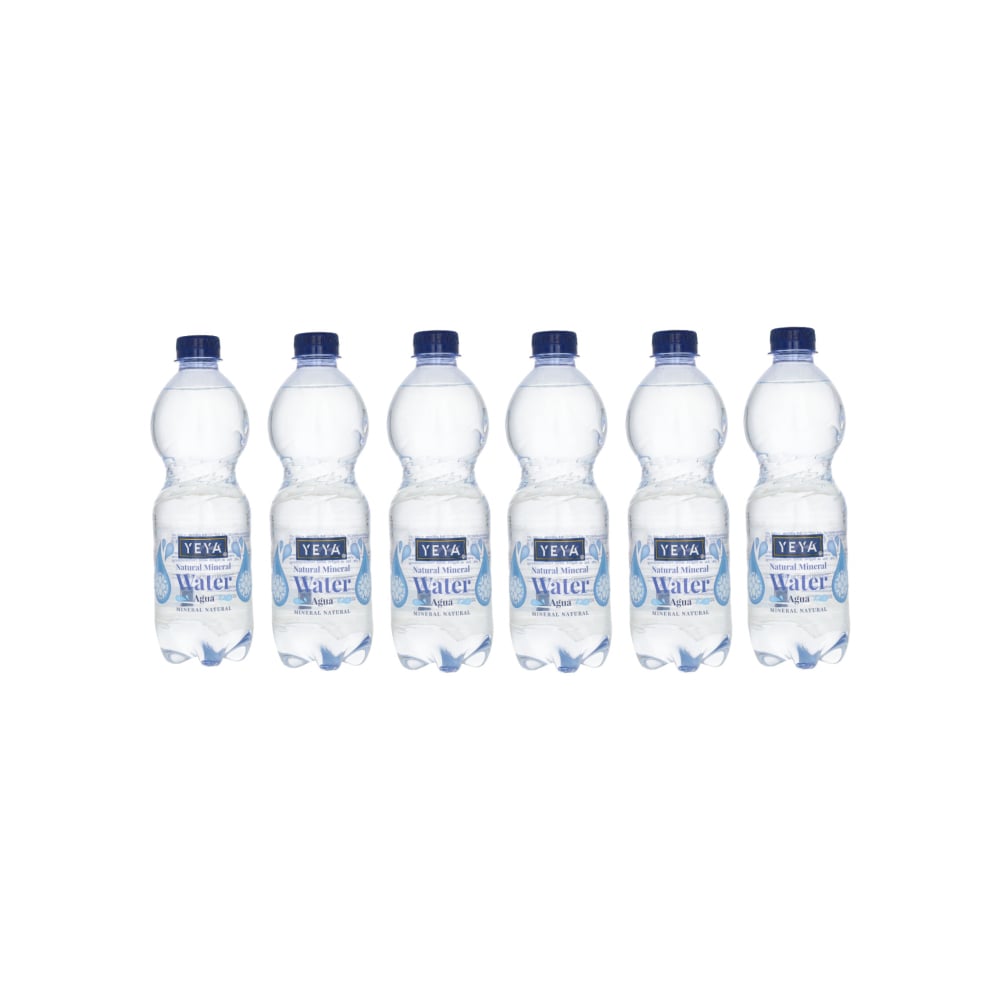 Agua mineral natural YEYA (6 x 500 ml) - Imagen 1