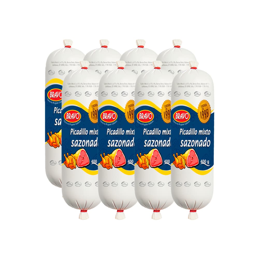 Picadillo mixto sazonado Bravo (8 x 400 g / 14.1) - Imagen 1