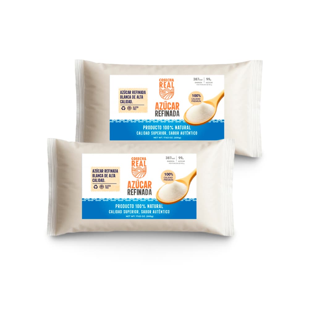 Azúcar blanca refinada Cosecha Real (2 x 500 g / 1.1 lb) - Imagen 1