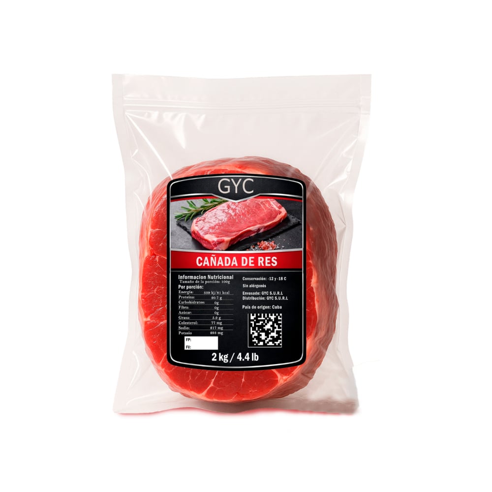 Cañada de res de primera GYC (2 kg / 4.4 lb) - Imagen 1