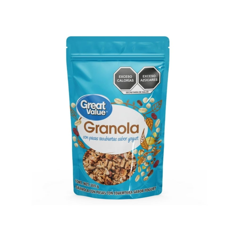 Granola con pasas y cobertura de yogurt Great Value (300 g / 1.58 oz) - Imagen 1