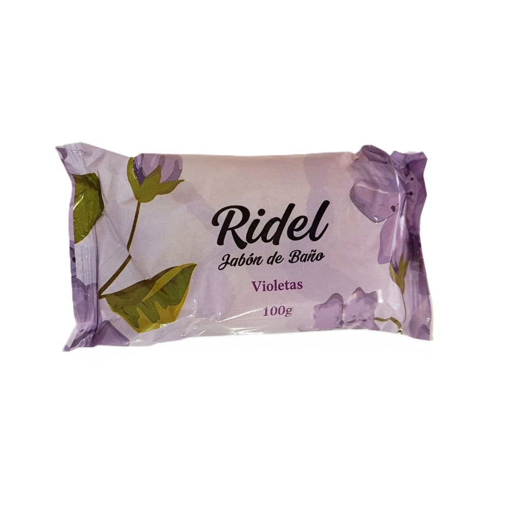 Jabón de baño aroma violeta Ridel (100 g / 3.52 oz) - Imagen 1