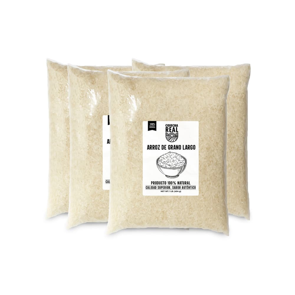Arroz de grano largo Cosecha Real (4 x 454 g / 1 lb) - Imagen 1
