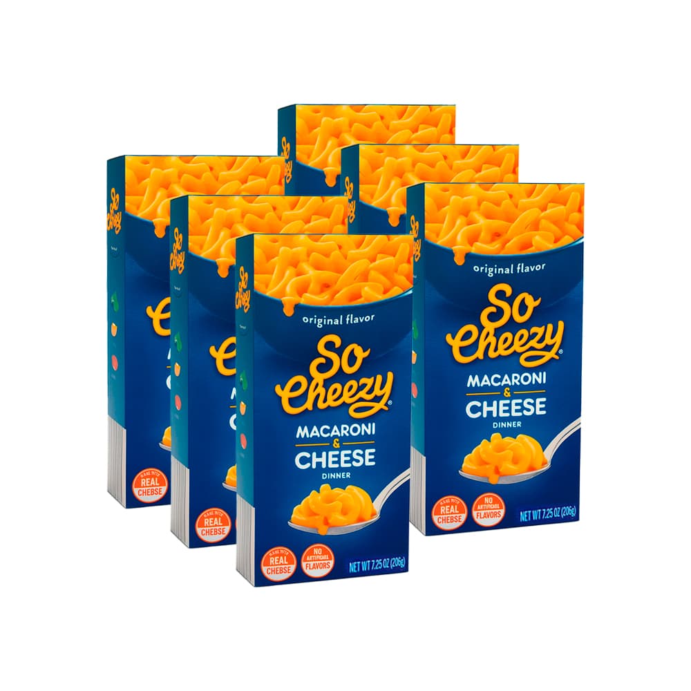 Macarrones con queso So Cheezy (6 x 206 g / 7.25 oz) - Imagen 1