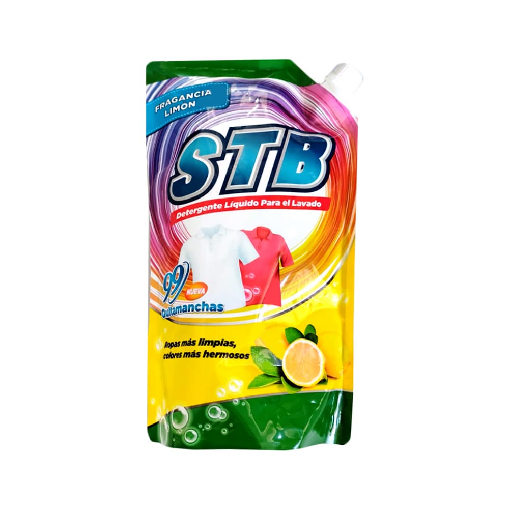 Detergente líquido para ropa con aroma a limón STB (1.5 kg / 3.3 lb) - Imagen 1