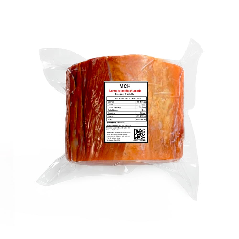 Lomo de cerdo ahumado MCH (1 kg / 2.2 lb) - Imagen 1