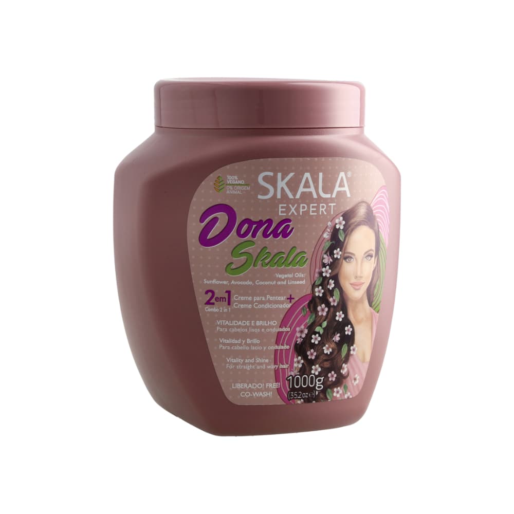 Tratamiento para cabello lacio y ondulado 2 en 1 Dona Skala (1 kg / 2.2 lb) - Imagen 1