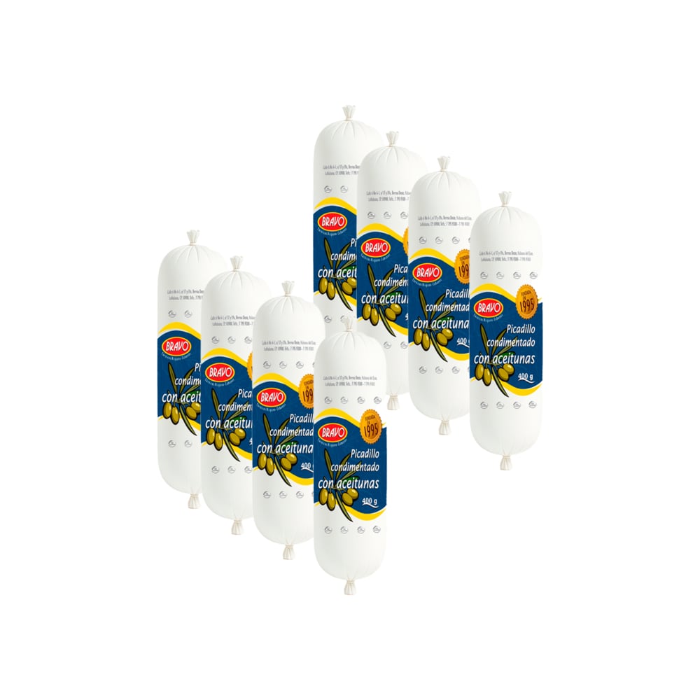 Picadillo condimentado con aceitunas Bravo (8 x 400 g / 14.10 oz) - Imagen 1