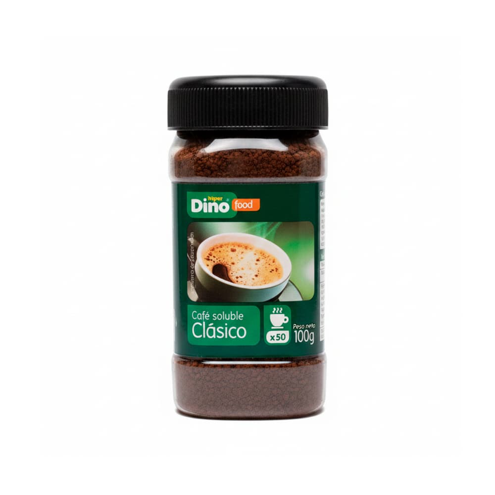 Café soluble clásico Hiper Dino (100 g / 3.52 oz) - Imagen 1