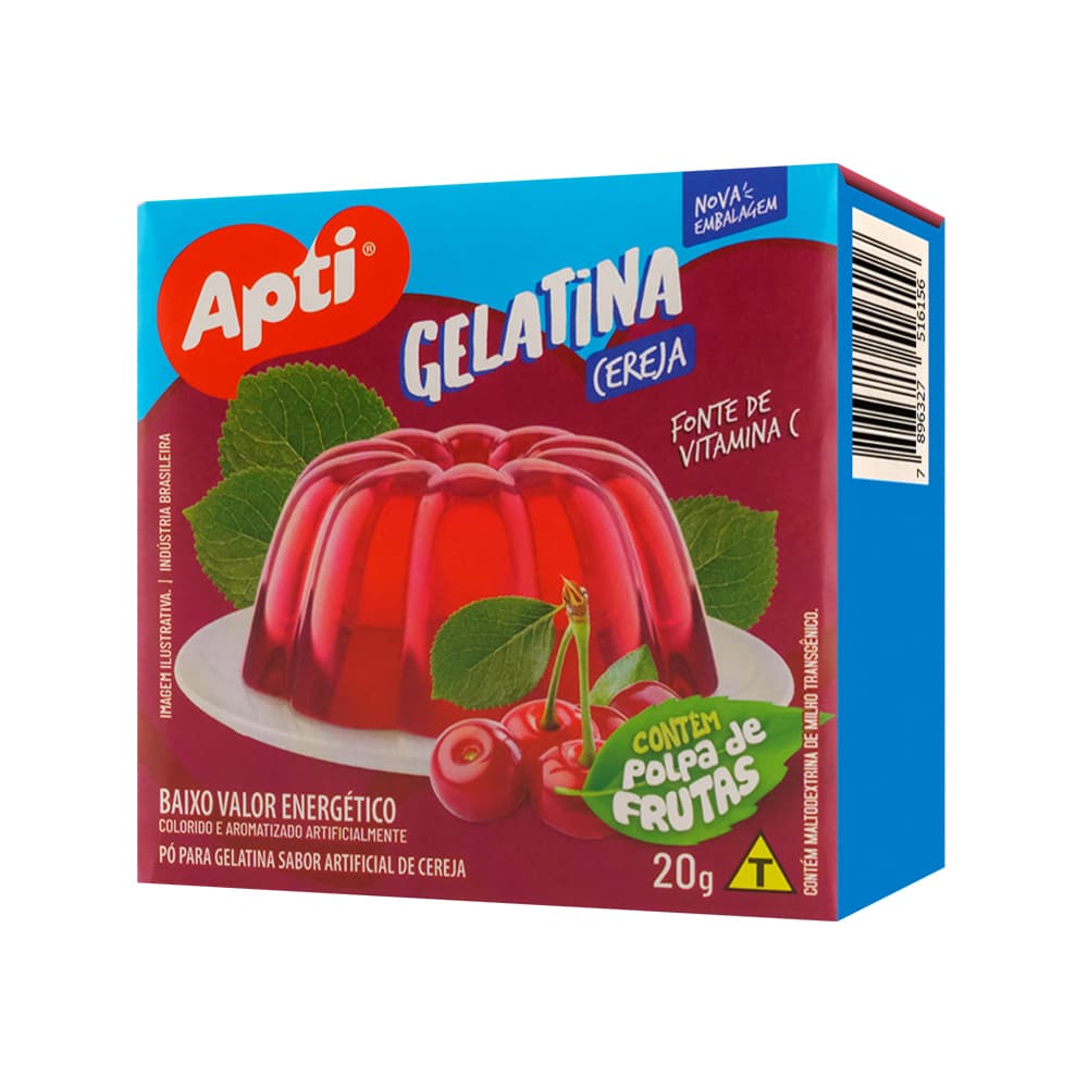 Gelatina sabor cereza Apti (20 g / 0.7 oz) - Imagen 1