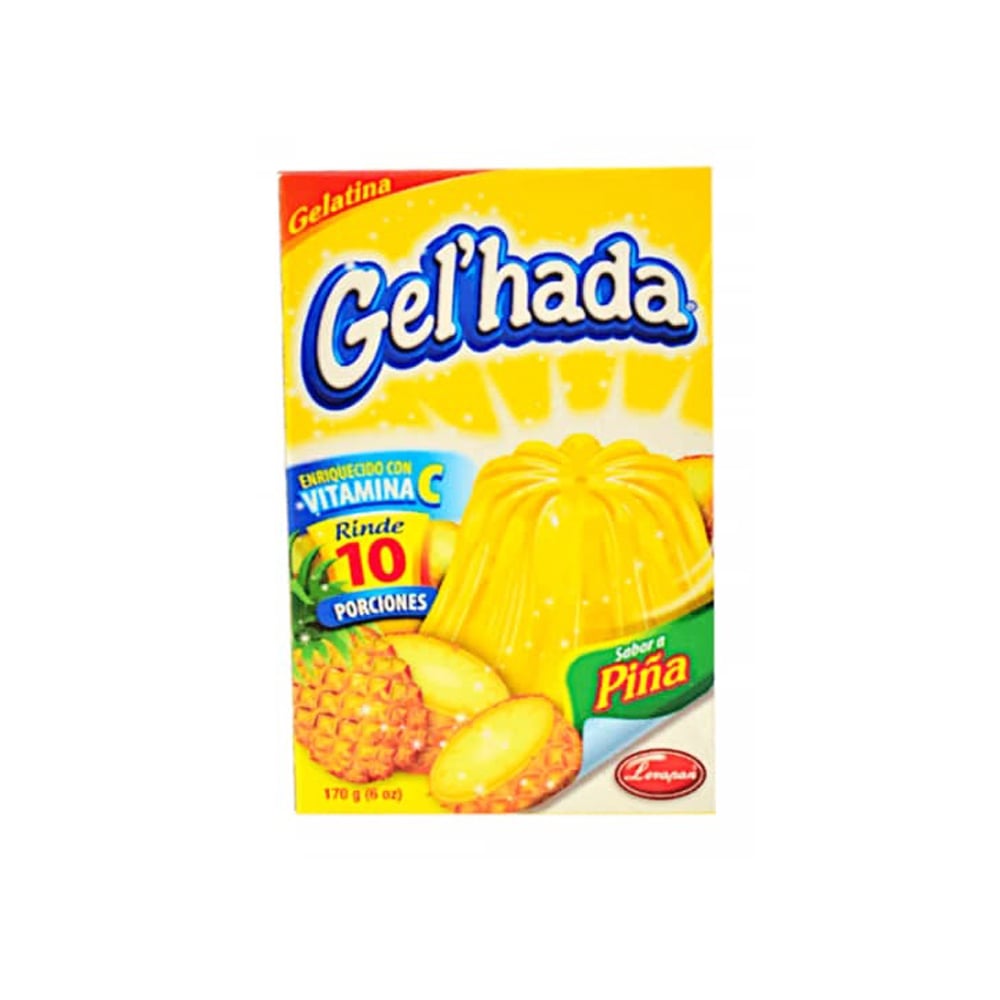 Gelatina sabor piña Gel´hada (170 g / 6 oz) - Imagen 1