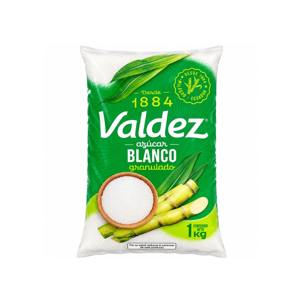 Azúcar blanca granulada Valdez (1 kg / 2.2 lb) - Imagen 1
