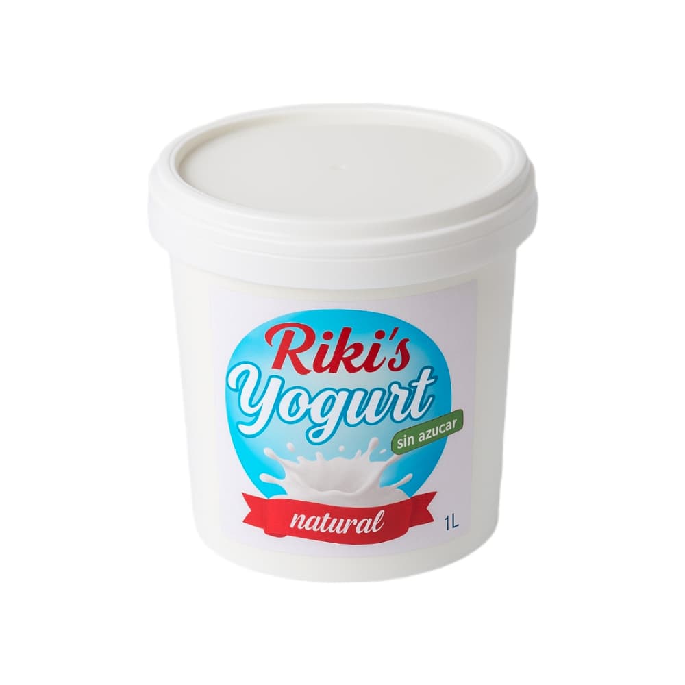 Yogurt natural sin azúcar Riki´s (1 L) - Imagen 1