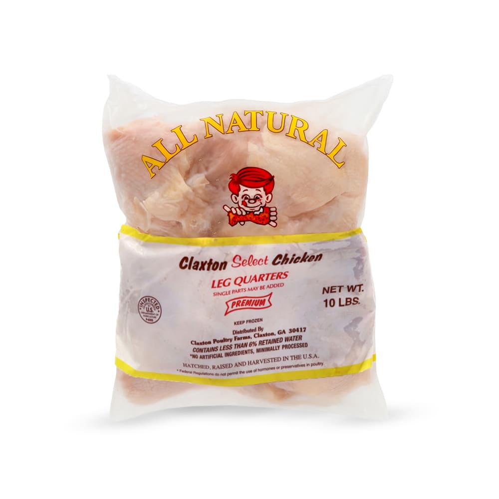 Cuartos traseros de pollo Claxton Select Chicken (4.54 kg / 10 lb) - Imagen 1