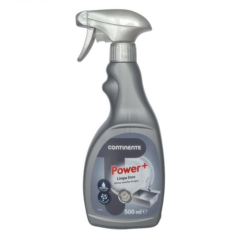 Limpiador en spray para acero inoxidable Power+ Continente (500 ml / 16.9 fl oz) - Imagen 1