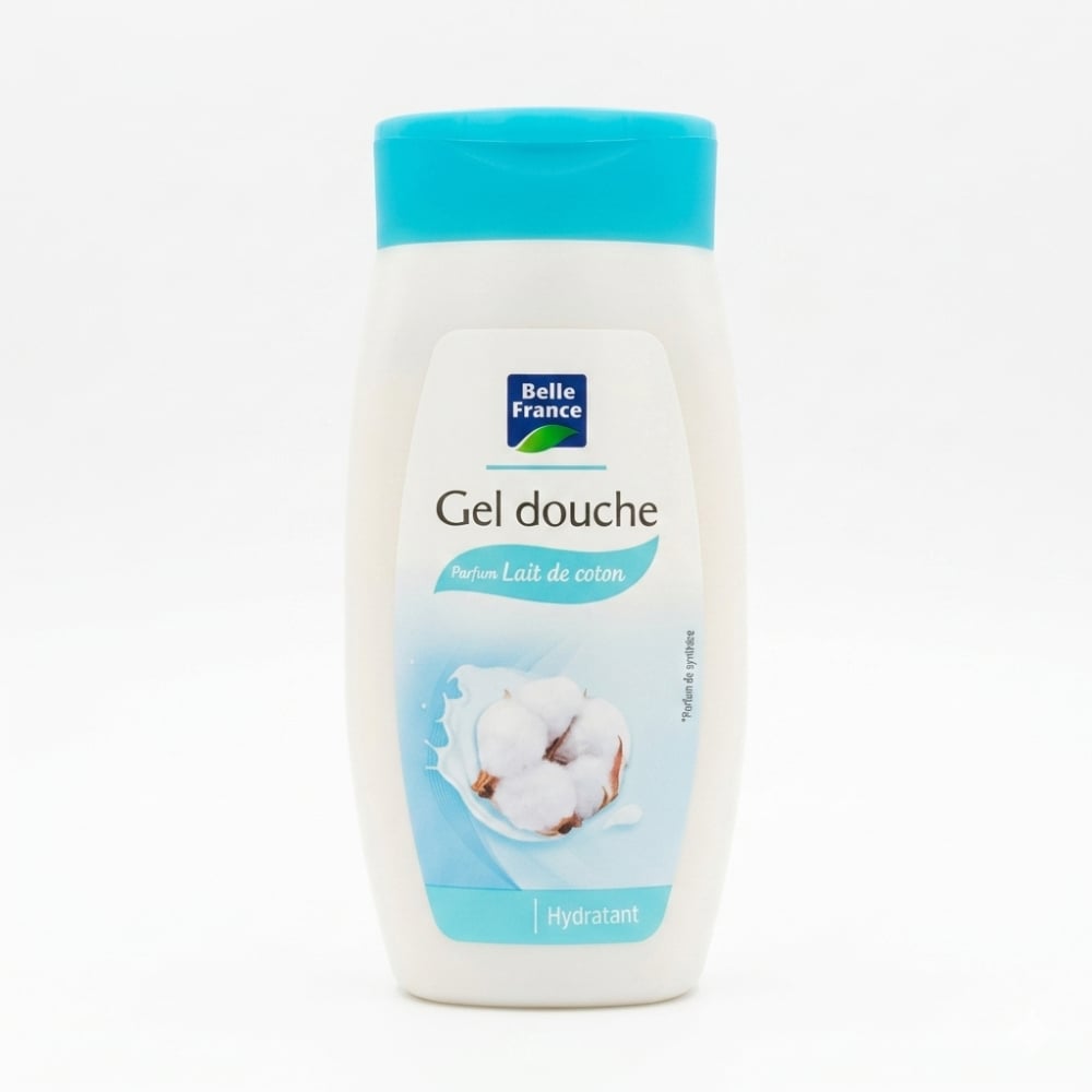 Gel de ducha hidratante con perfume leche de algodón Belle France (250 ml) - Imagen 1