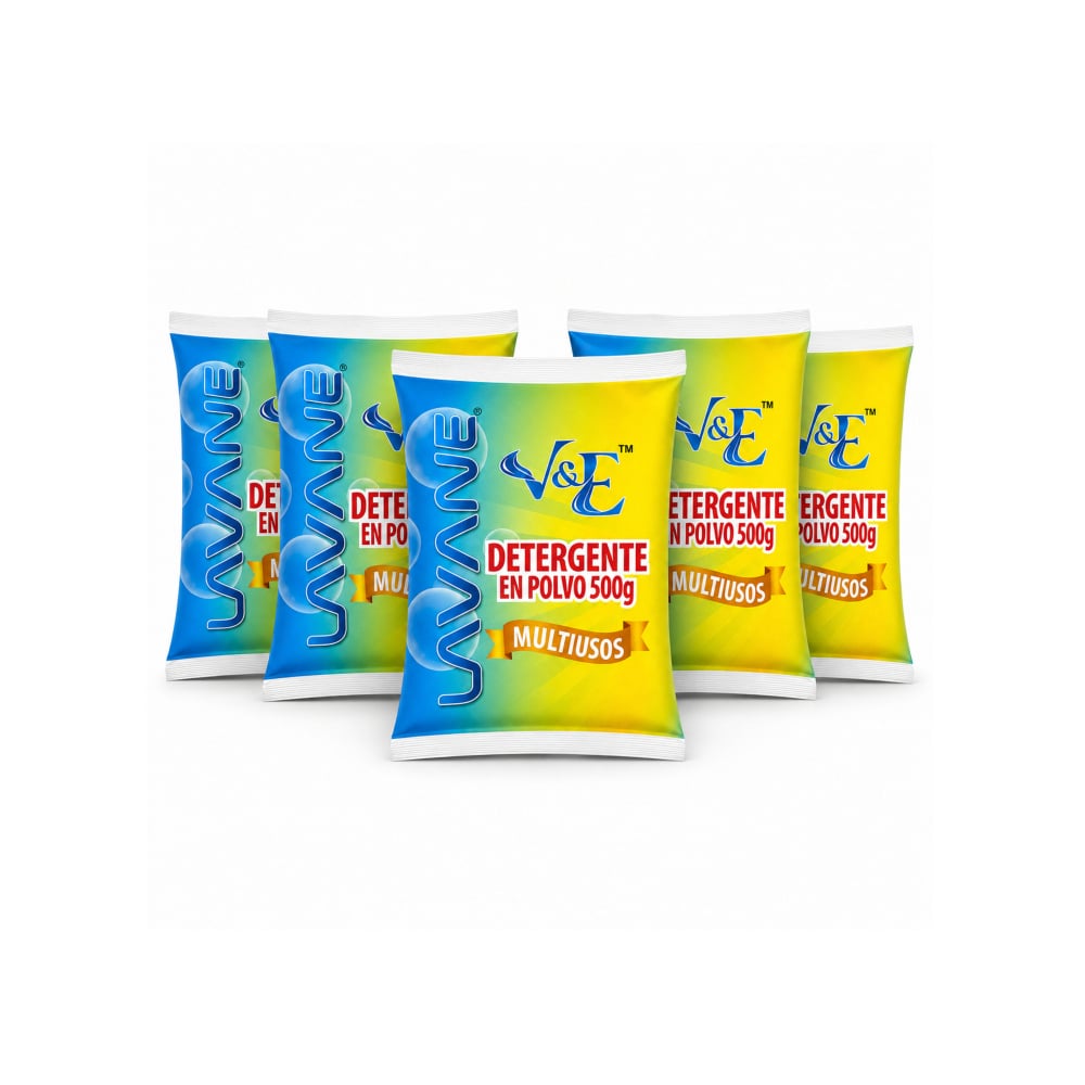 Detergente en polvo multiuso con aroma floral Lavane (5 x 500 g / 1.1 lb) - Imagen 1