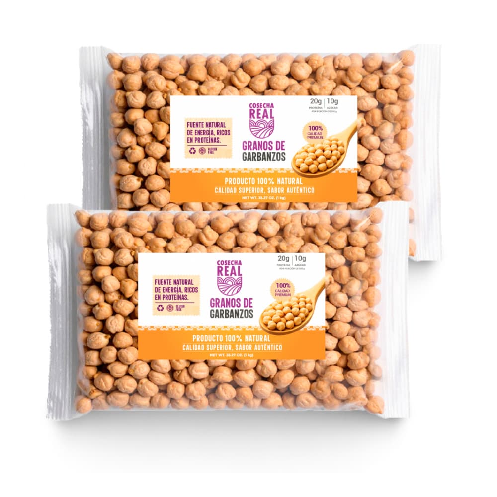 Garbanzos Cosecha Real (2 x 1 kg / 2.2 lb) - Imagen 1