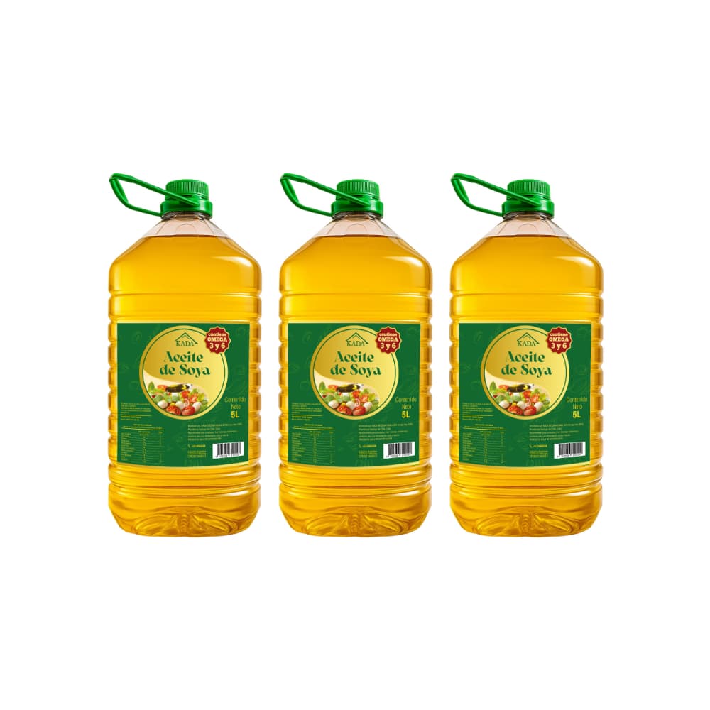Aceite de soya Kada (3 x 5 L) - Imagen 1