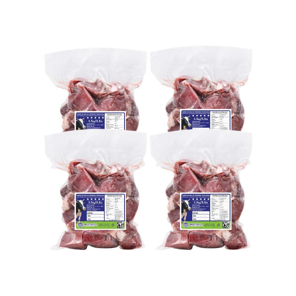 Carne de res de primera troceada Multisell (4 X 1.50 kg / 3.3 lb) - Imagen 1