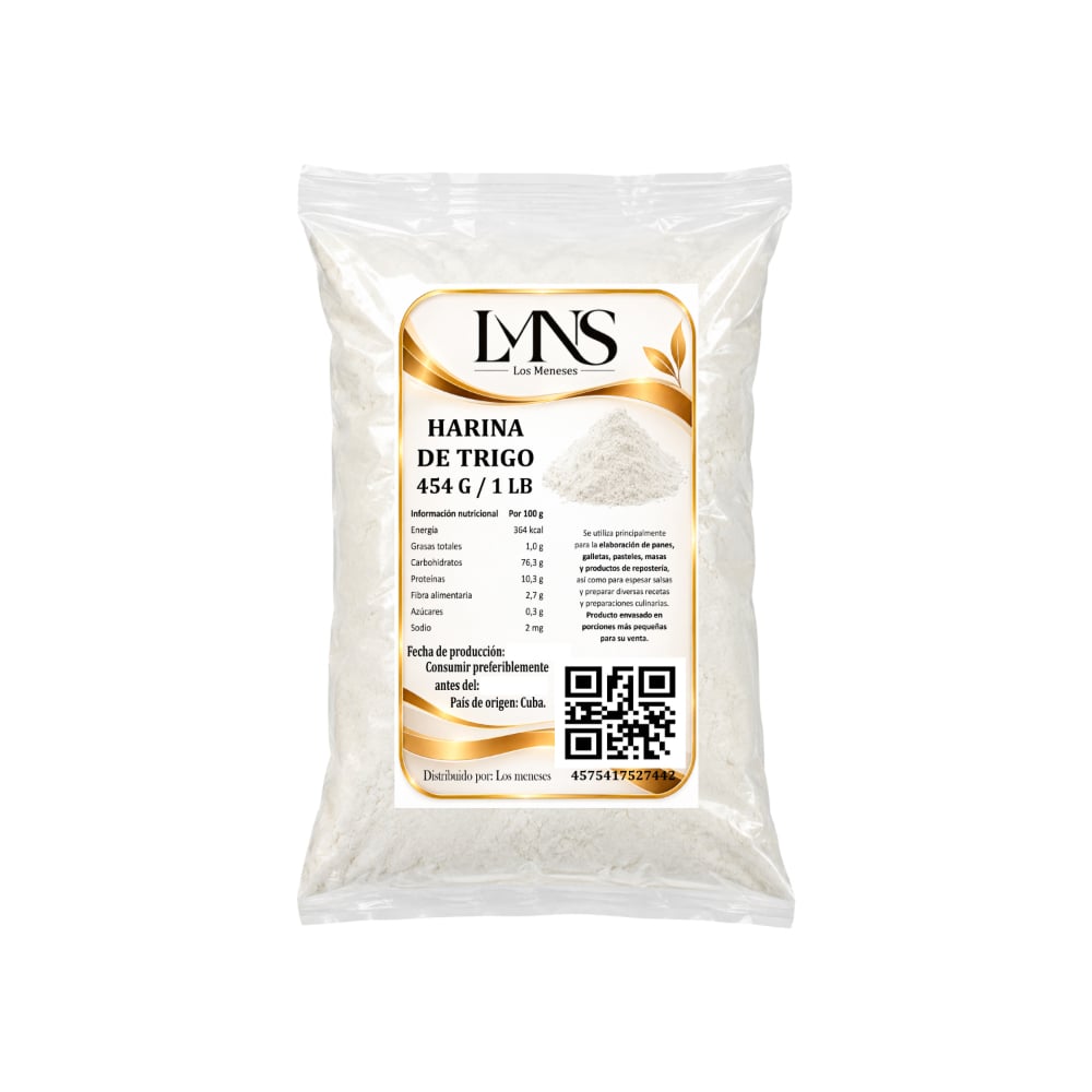 Harina de trigo Los Meneses (454 g / 1 lb) - Imagen 1