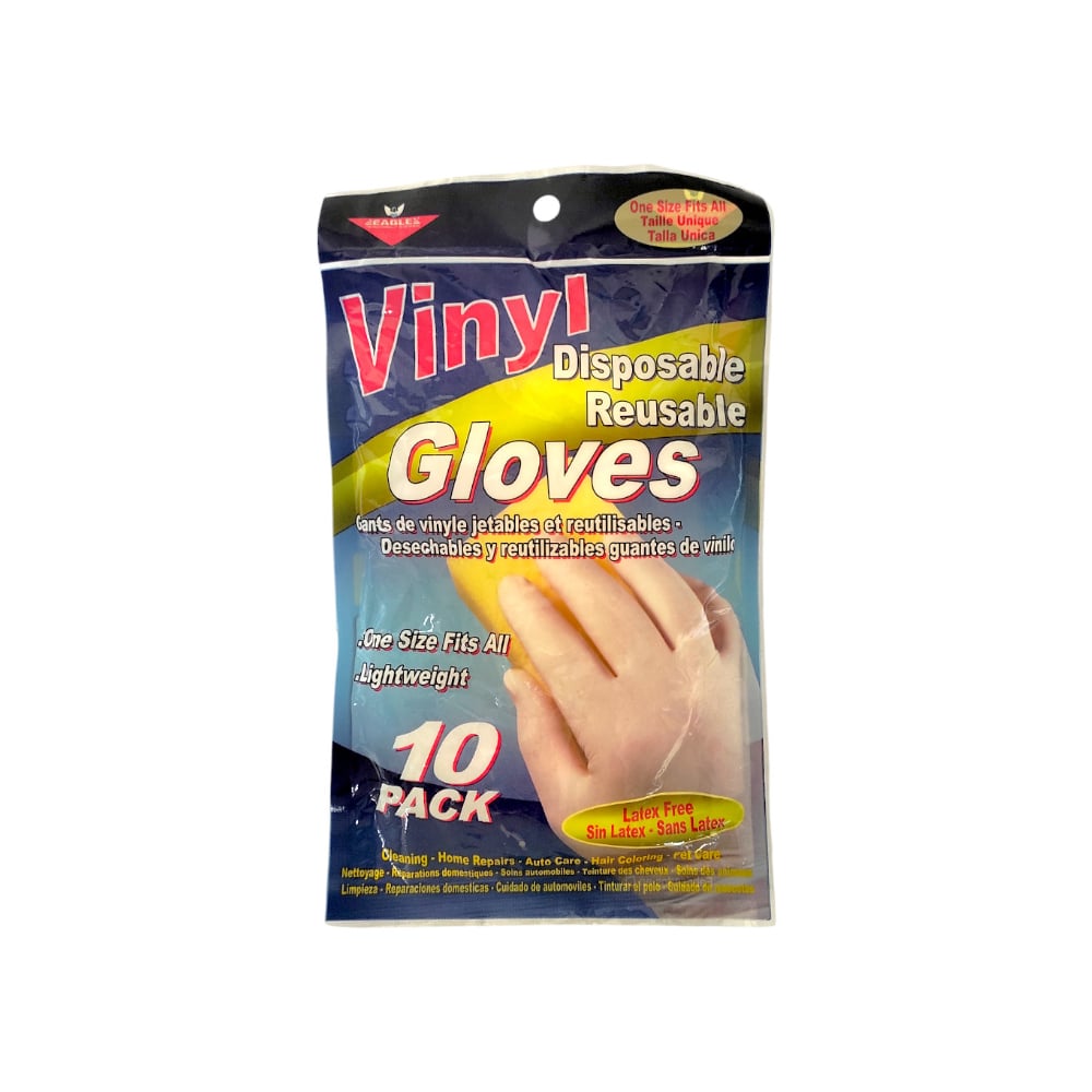 Guantes reutilizables de vinilo Eagle (10 U) - Imagen 1