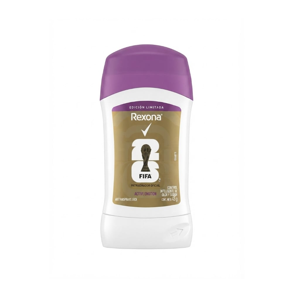 Desodorante antitranspirante para mujer en barra Active Emotion Edición Limitada Rexona (45 g / 1.58 oz) - Imagen 1