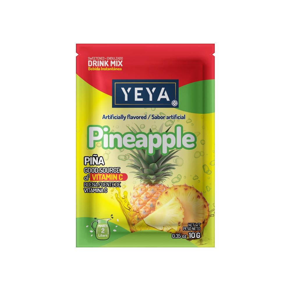 Refresco instantáneo sabor piña YEYA (10 g / 0.35 oz) - Imagen 1