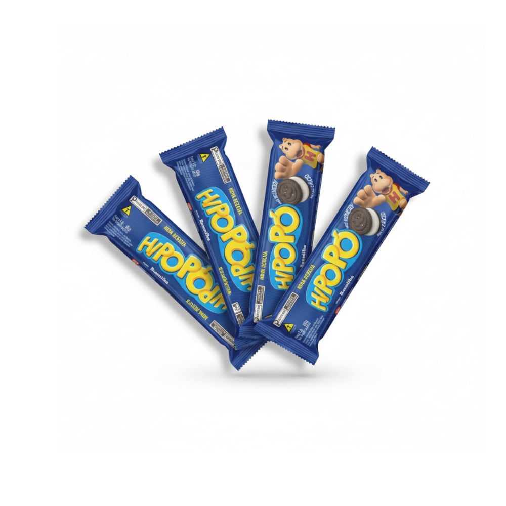 Galletas rellenas sabor vainilla Hipopó (4 x 80 g / 2.82 oz) - Imagen 1