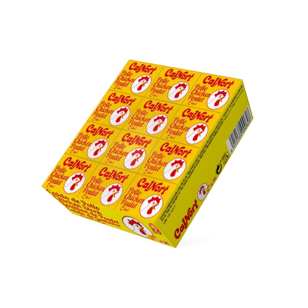 Estuche de 36 pastillas de caldo sabor pollo Calnort (360 g / 12.7 oz) - Imagen 1