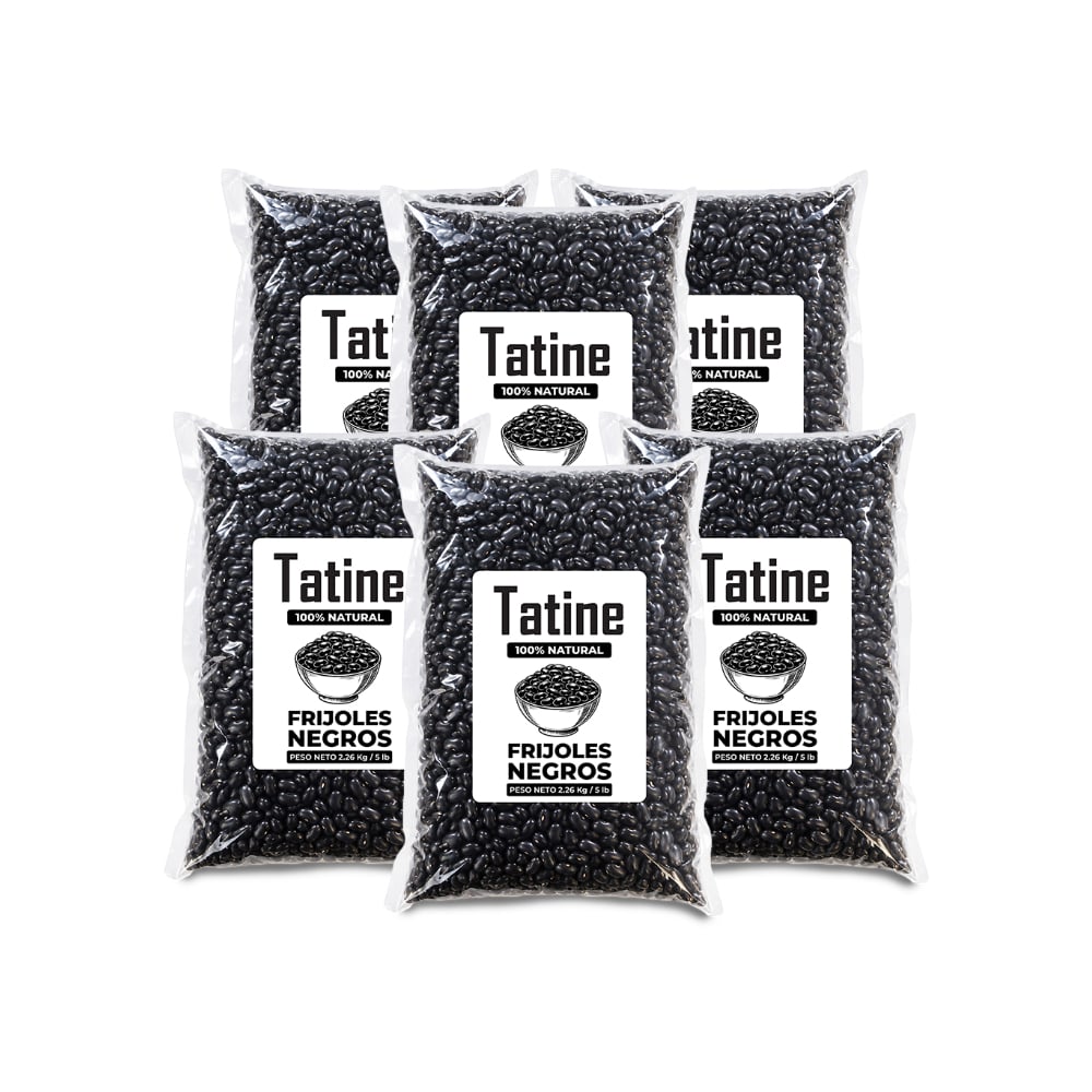 Frijoles negros Tatine (6 x 2.26 kg / 5 lb) - Imagen 1