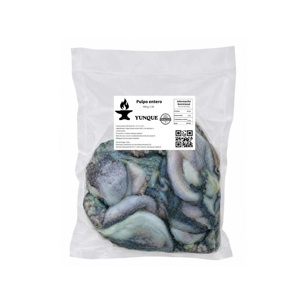 Pulpo entero Yunque (454 g / 1 lb) - Imagen 1