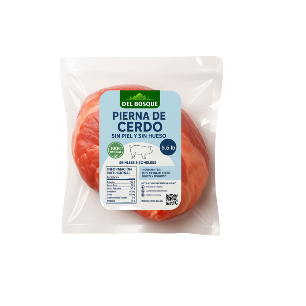 Pierna de cerdo sin piel y sin hueso Del Bosque (2.49 kg / 5.5 lb) - Imagen 1