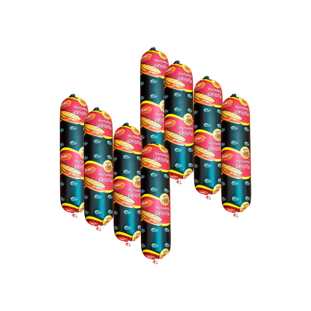 Mortadella criolla Bravo (8 x 800 g / 1.76 lb) - Imagen 1