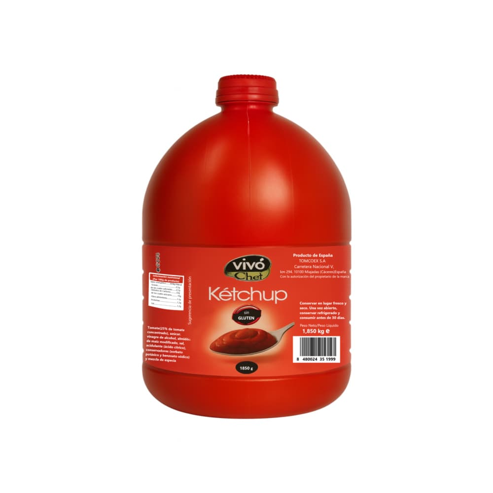 Kétchup Vivo Chef (1,850 kg / 4.07 lb) - Imagen 1