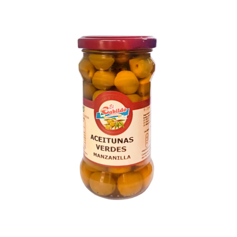 Aceitunas verdes manzanilla El Cabildo (295 g / 10.4 oz) - Imagen 1