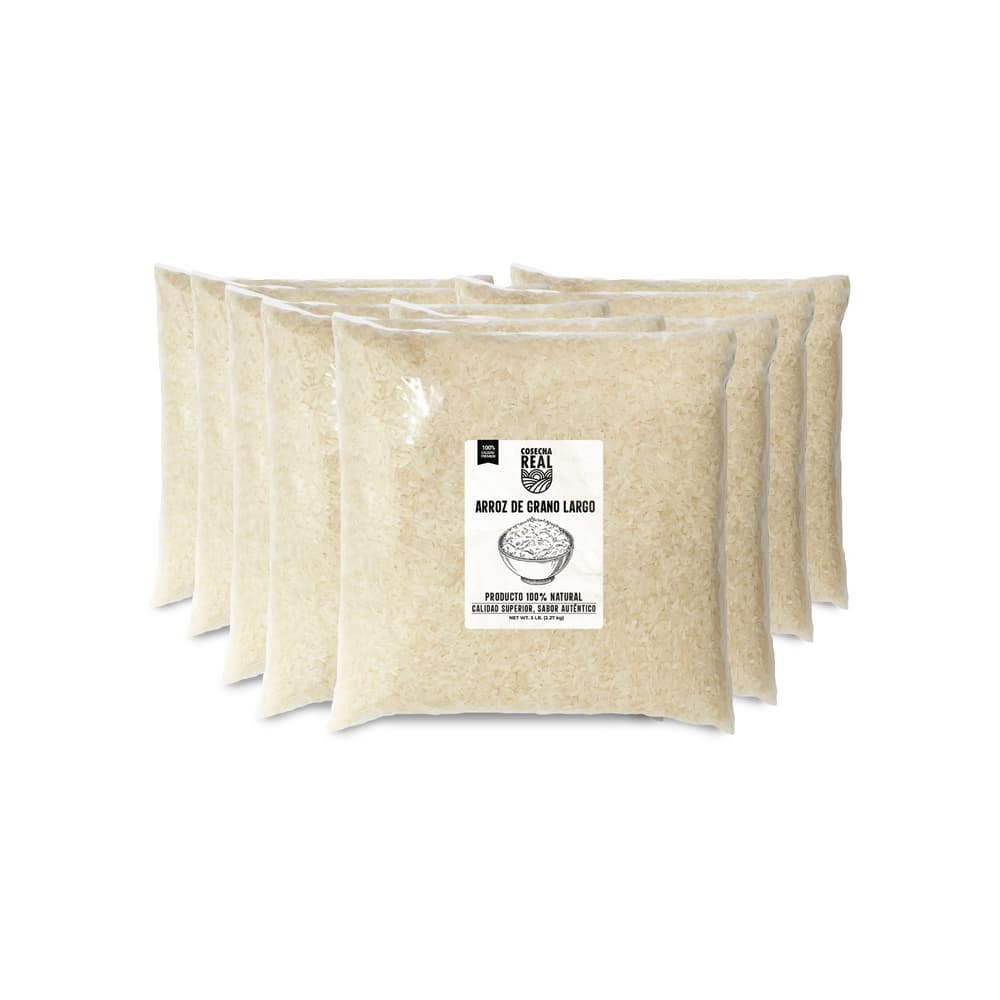 Arroz de grano largo Cosecha Real (8 x 2.27 kg / 5 lb) - Imagen 1